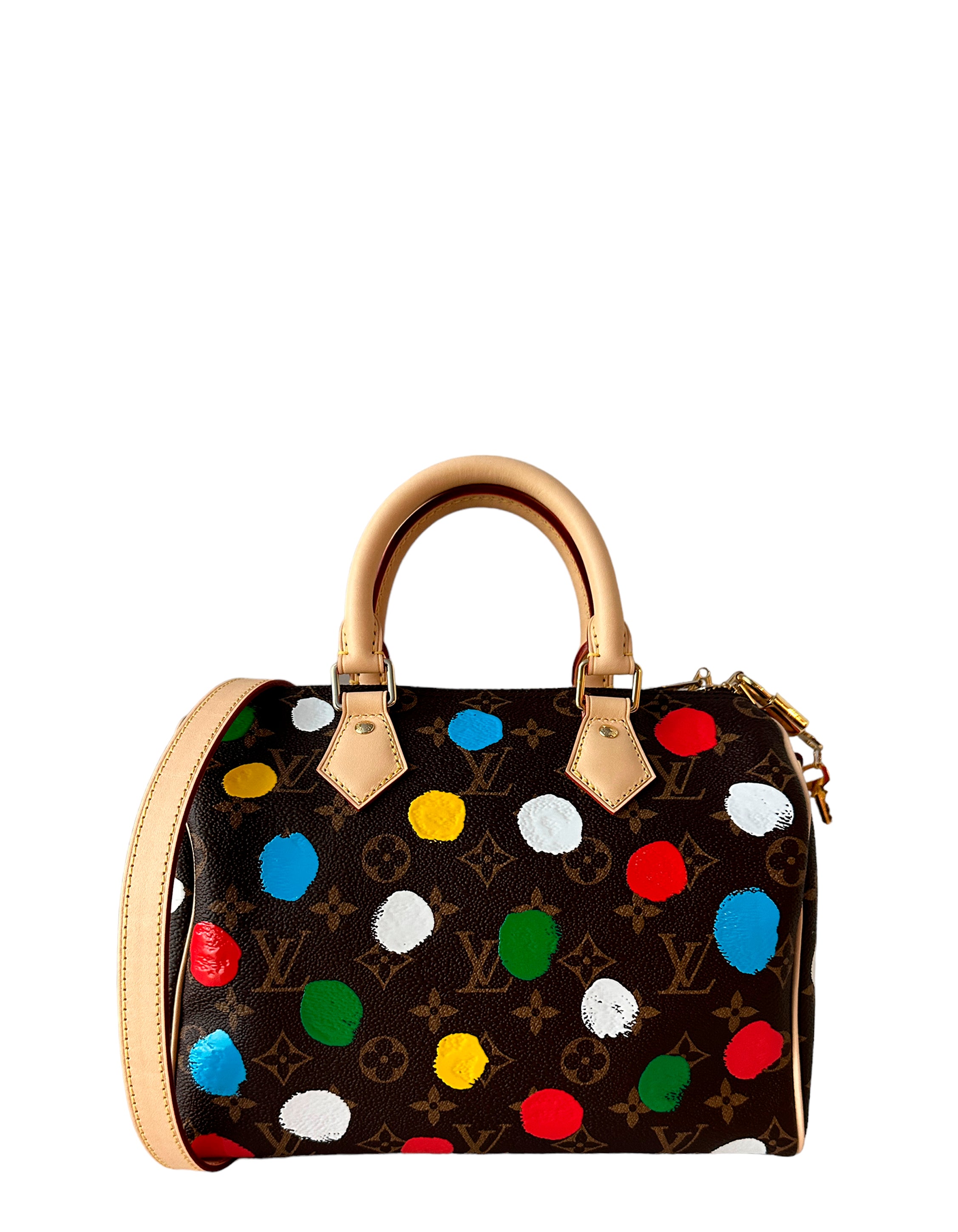Louis Vuitton 2023 LV x YK Kusama Dots Speedy Bandouliere 35 Bag For Sale  at 1stDibs