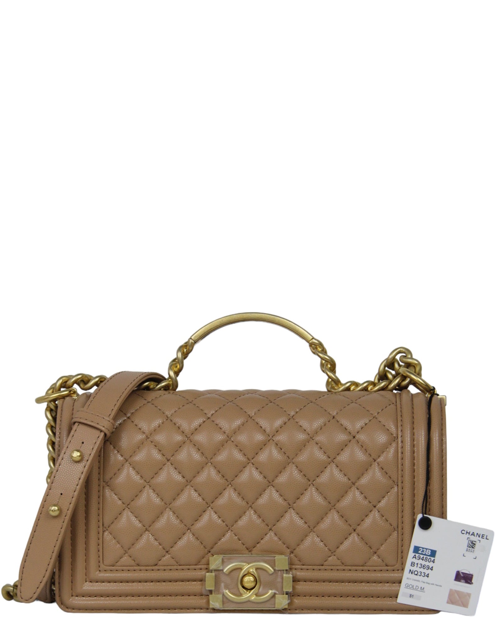 Chanel boy bag beige caviar sale