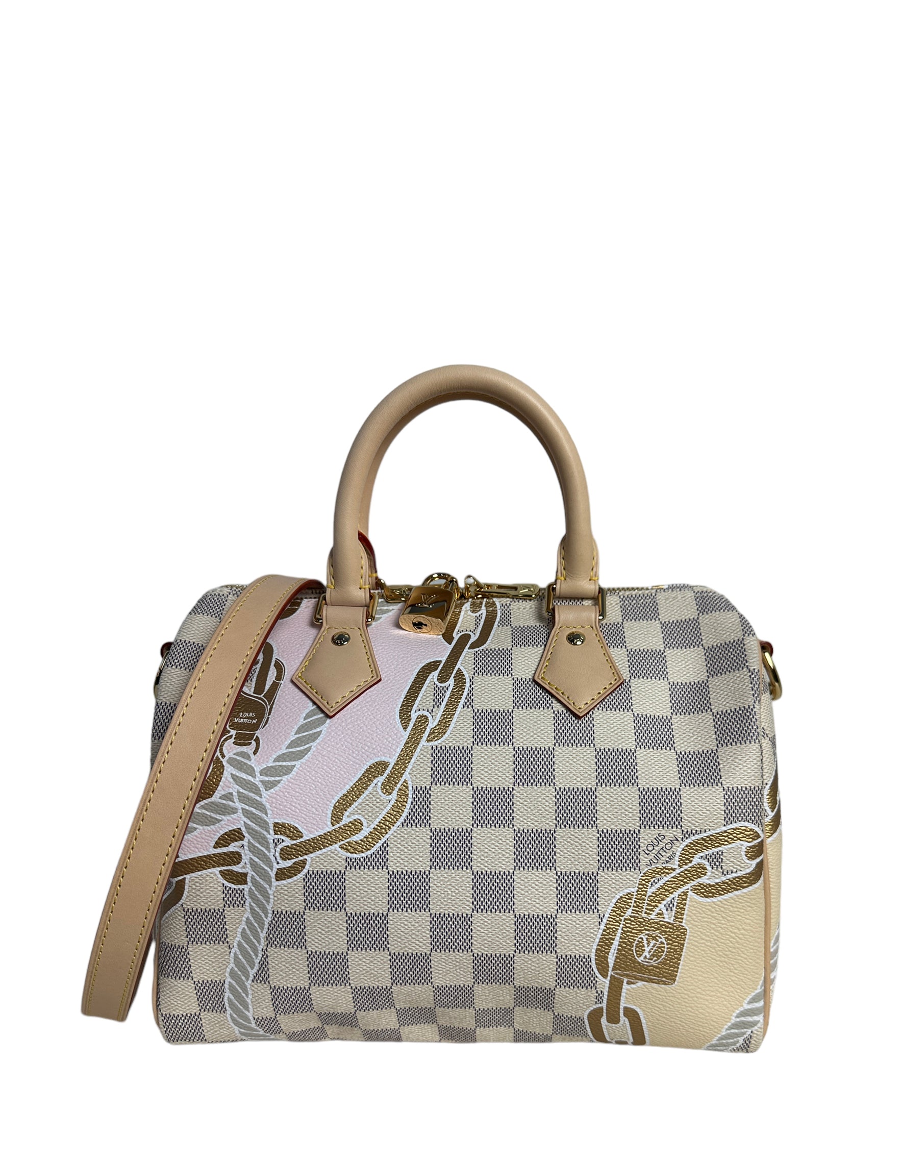 Louis Vuitton Speedy Bandouliere Bag Limited Edition Nautical Damier 25 For  Sale at 1stDibs