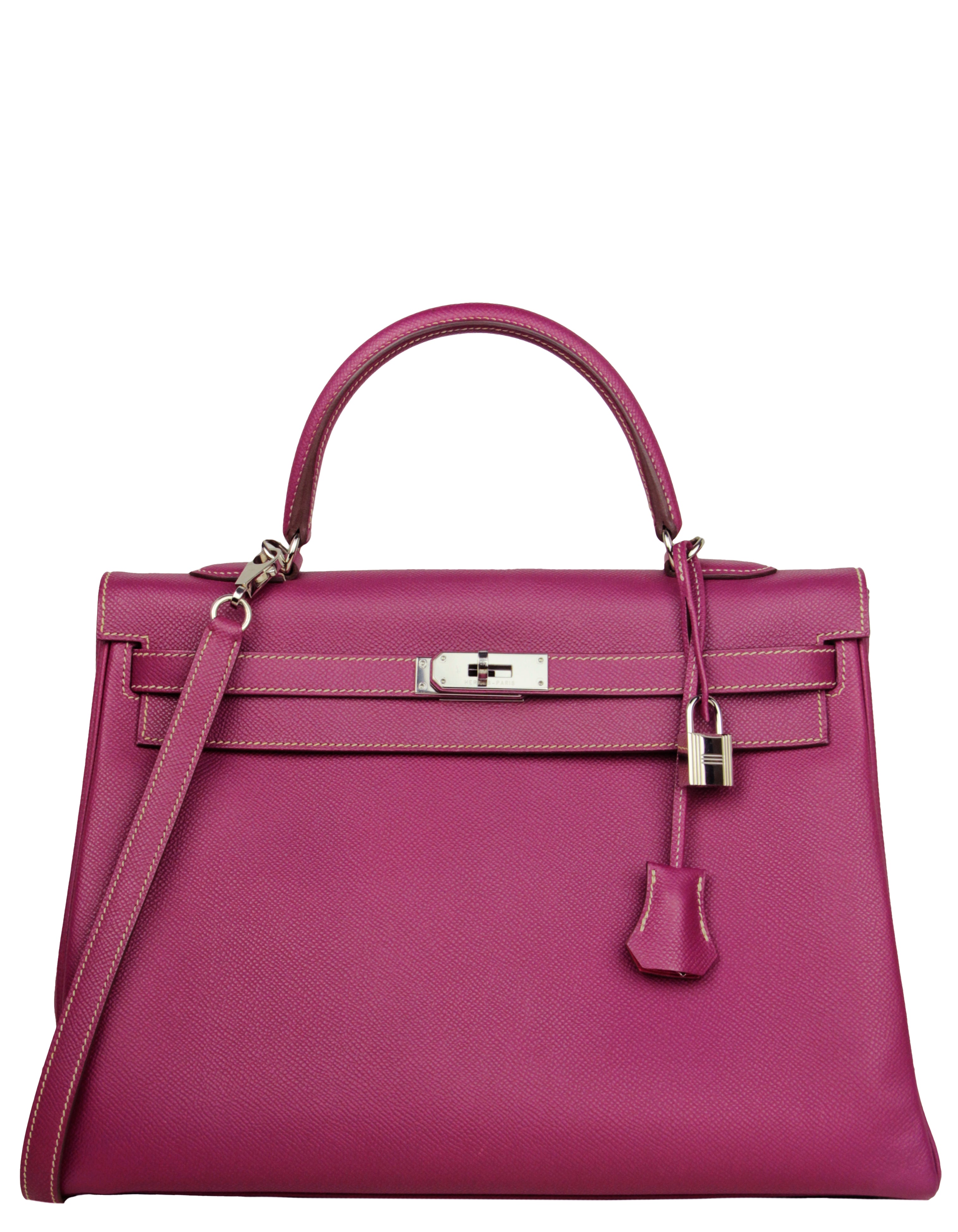 Hermes Birkin Bag, Rose Tyrien Pink, 35cm, Epsom with palladium