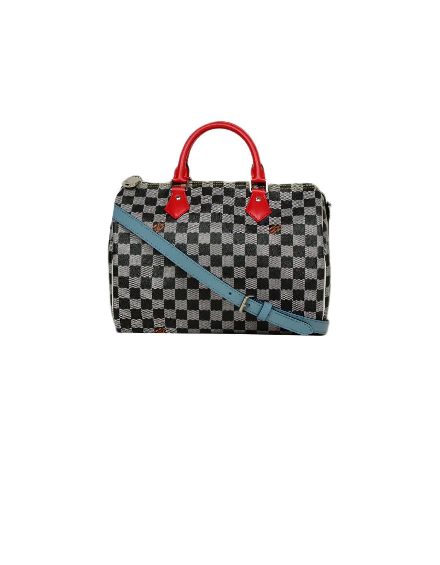Louis Vuitton 2019 Limited Edition Black/White Damier Speedy Bandouliere 30  Bag