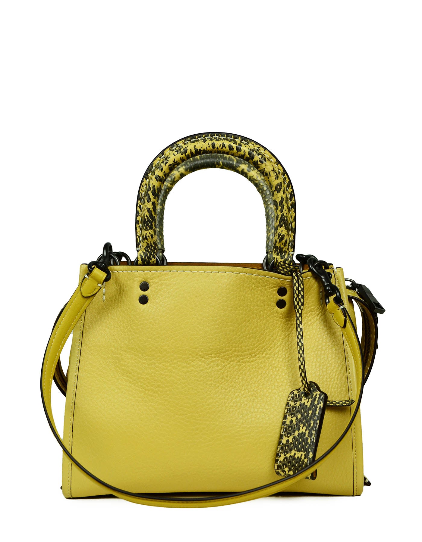 Coach rogue snakeskin online handle