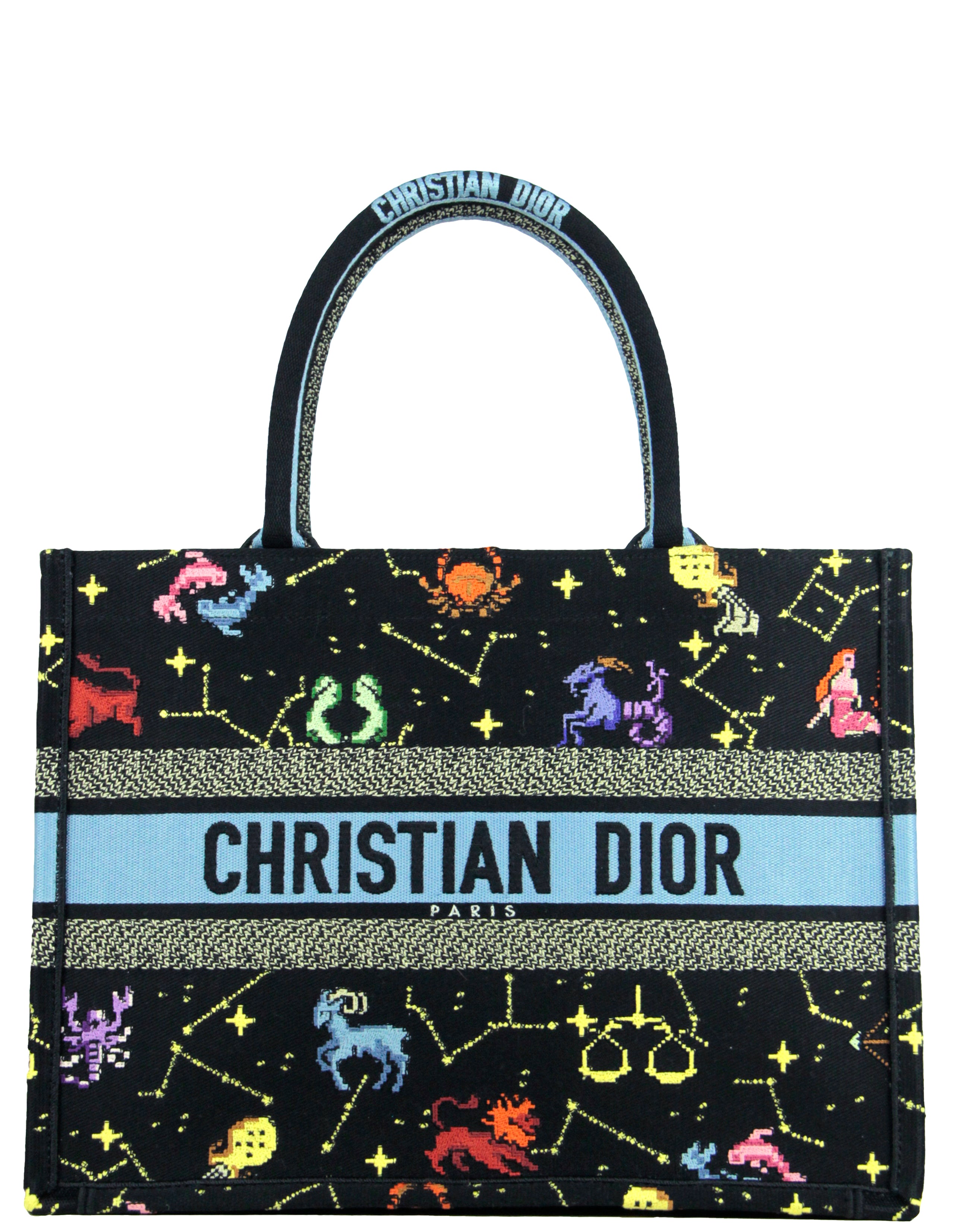 Christian Dior Large Pixel Zodiac Book Tote