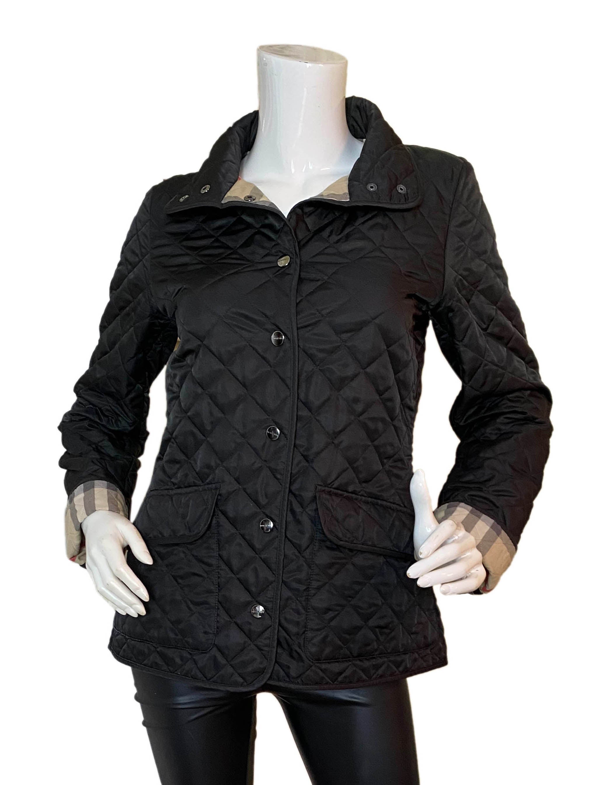 Burberry - Brit Quilted Short Jacket Black S