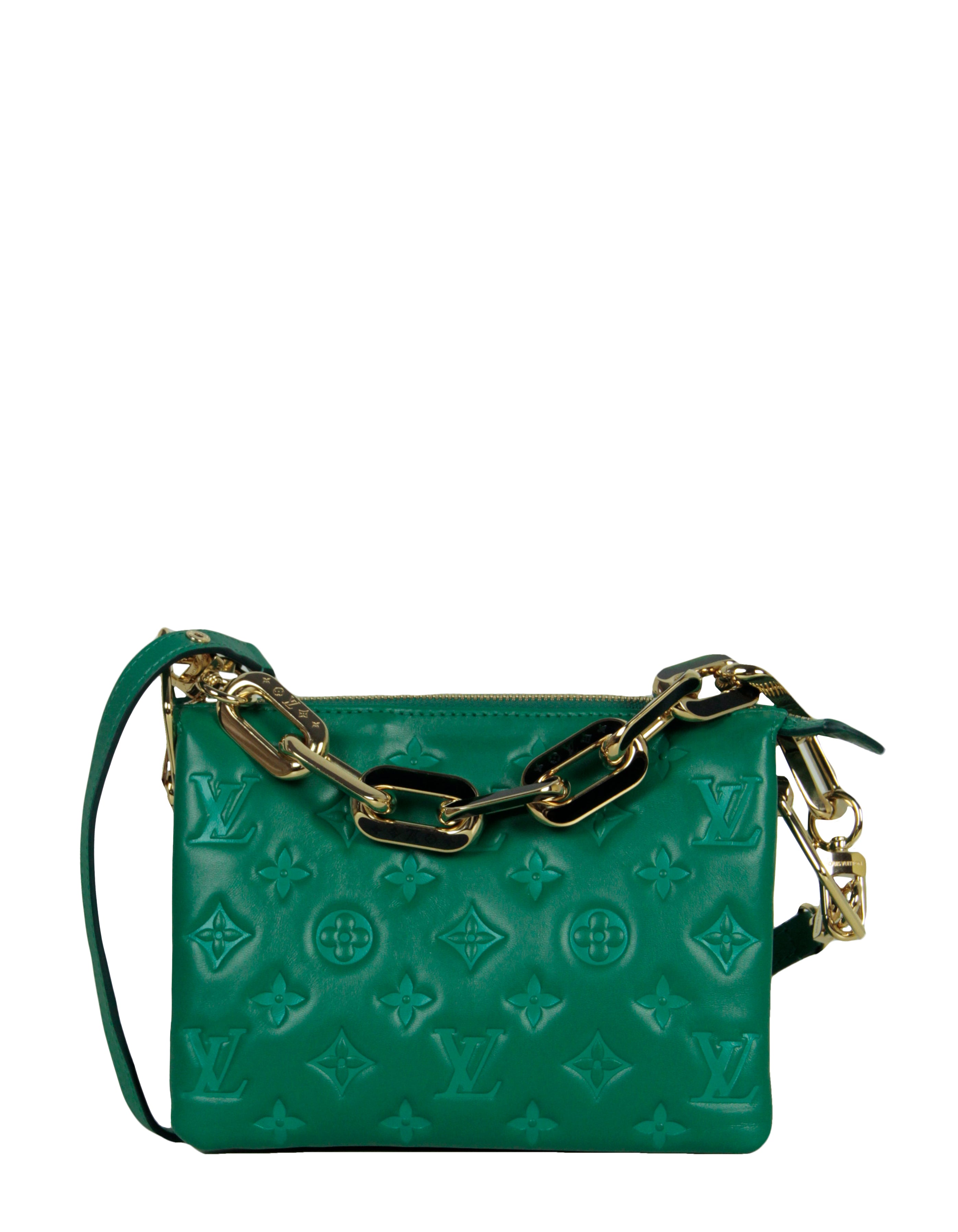 Louis Vuitton Coussin BB Emeraude Green Monogram Chain Shoulder Crossbody  Bag