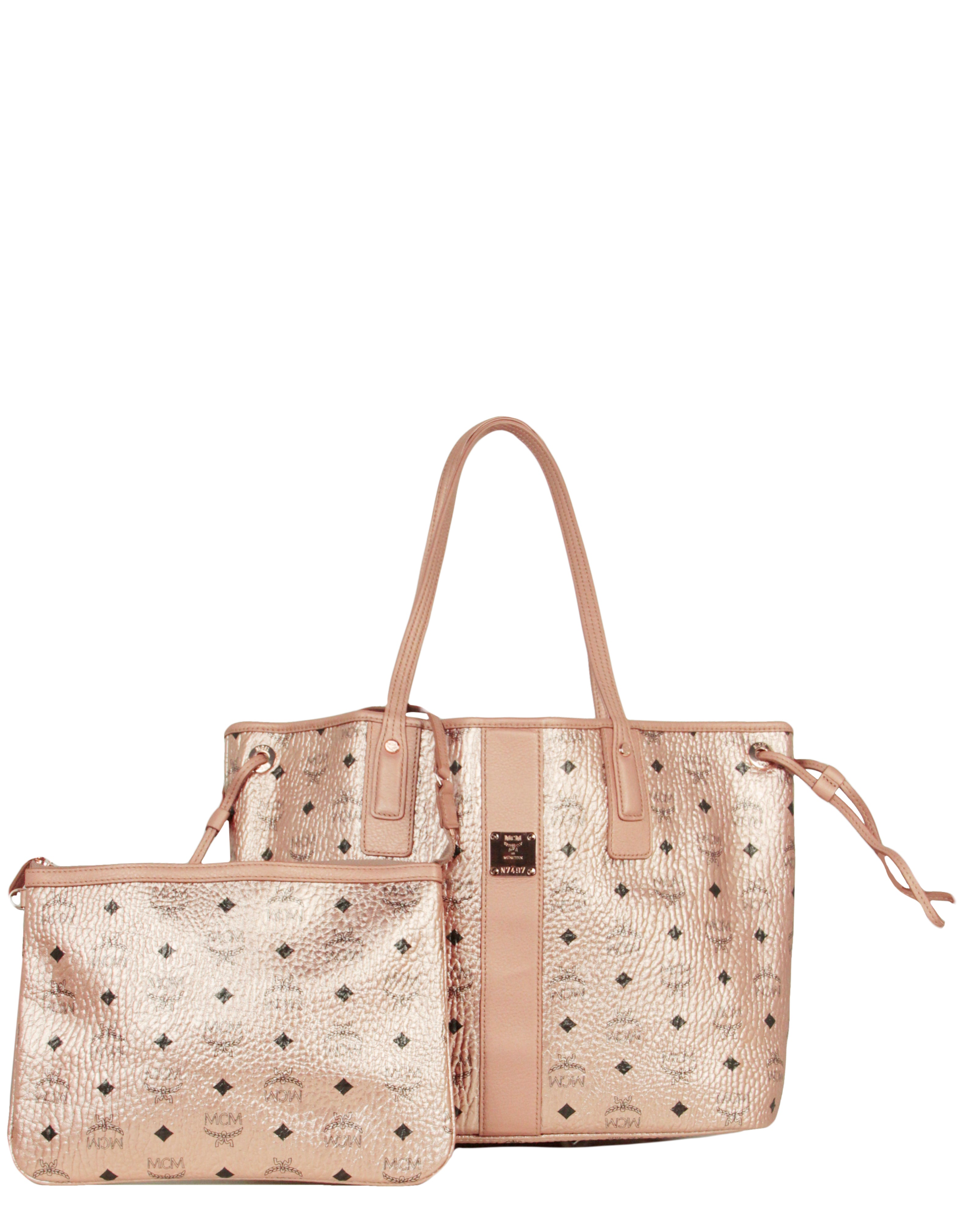 MCM, Bags, Mcm Visetos Leather Bag Blackbeige