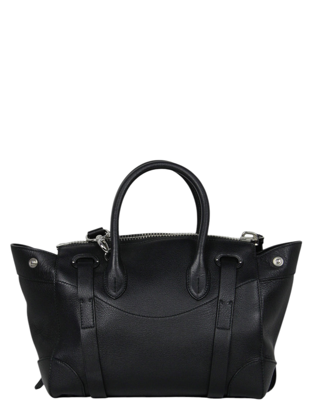 Ralph Lauren Collection Black Leather Soft Ricky Zip 27