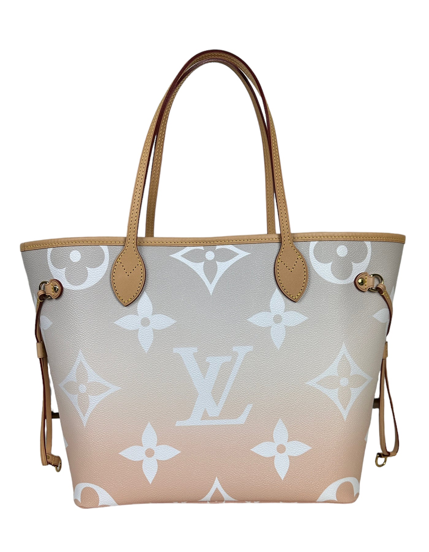 Louis Vuitton Neverfull MM Giant By The Pool Mist Monogram Tote BRUME