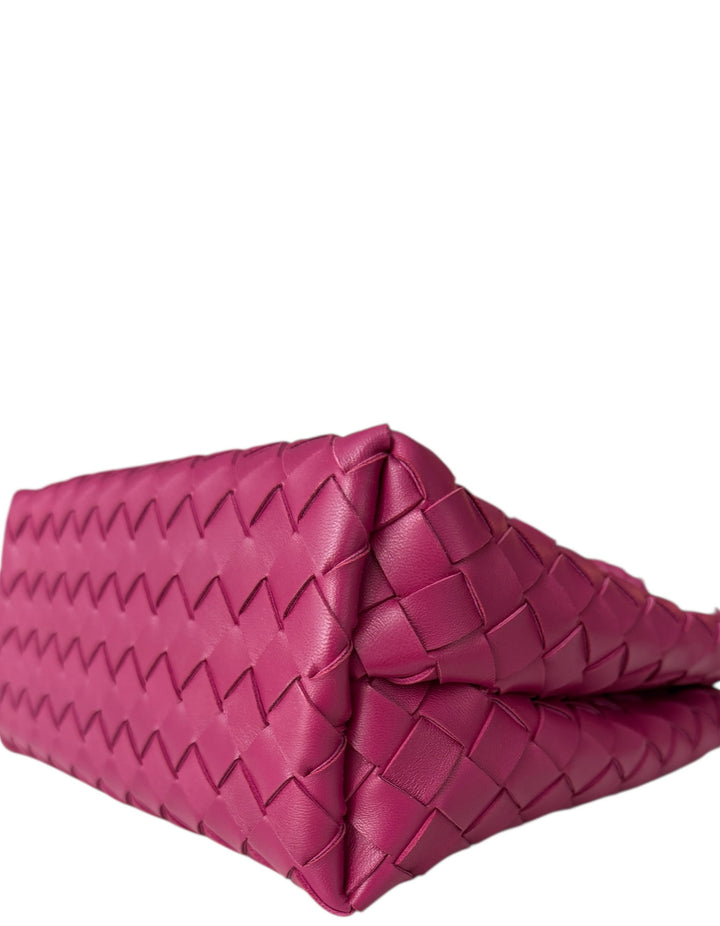 BOTTEGA VENETA 新品 未使用 ピンク Bottega Veneta Cinnabar Small Andiamo Tote – ASC Resale