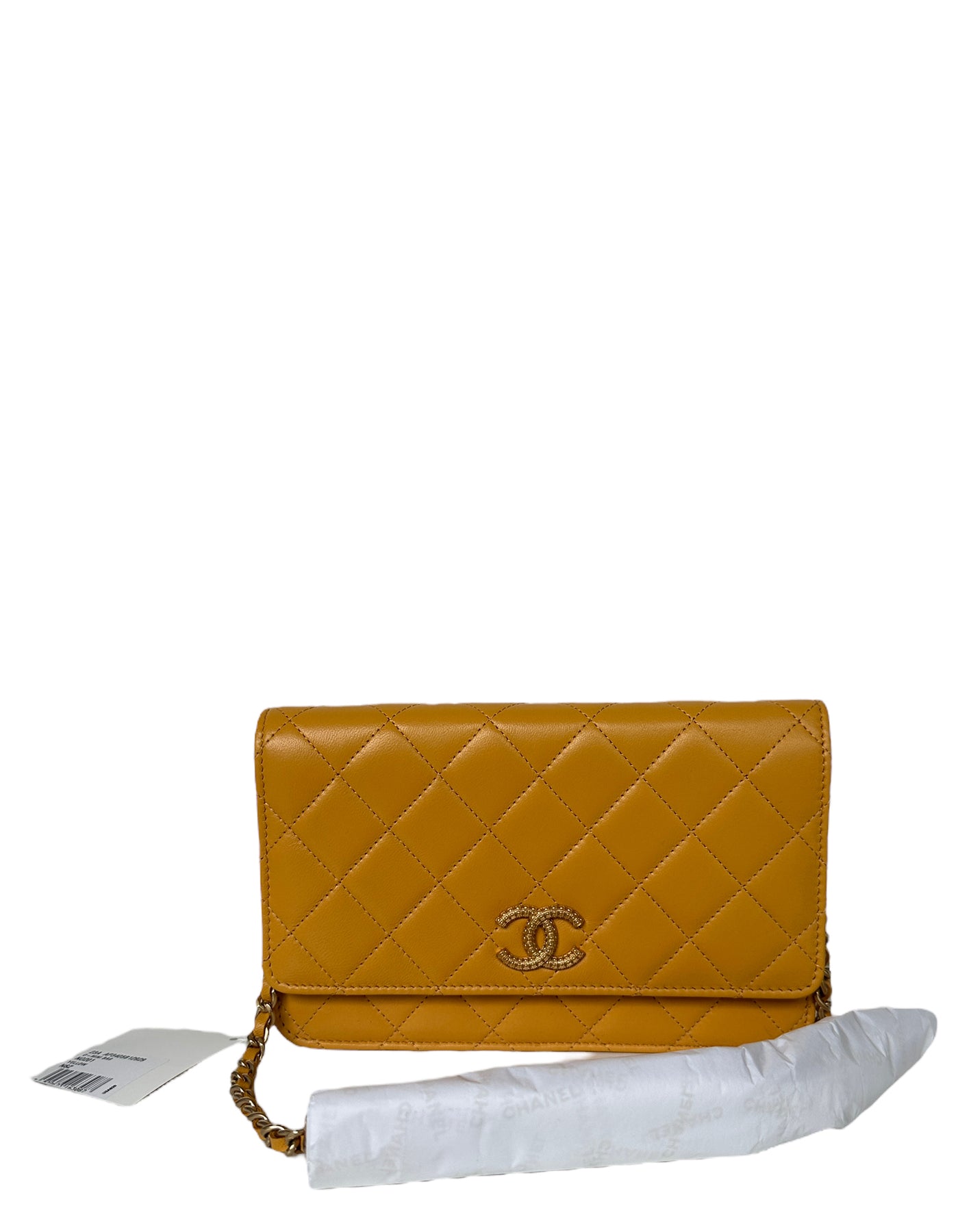 Chanel Yellow Bijoux Chain Tassel Bag