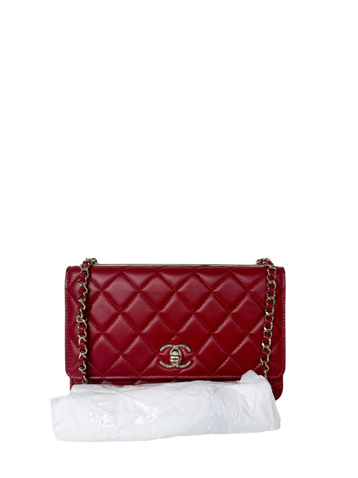 12Chanel2023RedLambskinQuilted