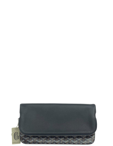 Goyard Black Goyardine Sainte Marie Soft Clutch