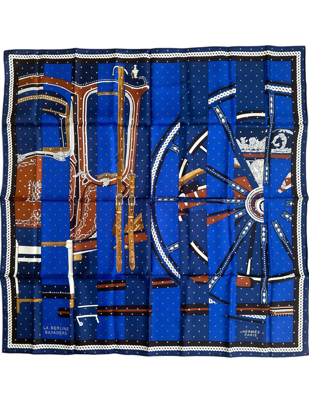HERMES スカーフ LA BERLINE BAYADERE Hermes NWT La Berline Bayadere 90cm Silk Scarf – ASC Resale
