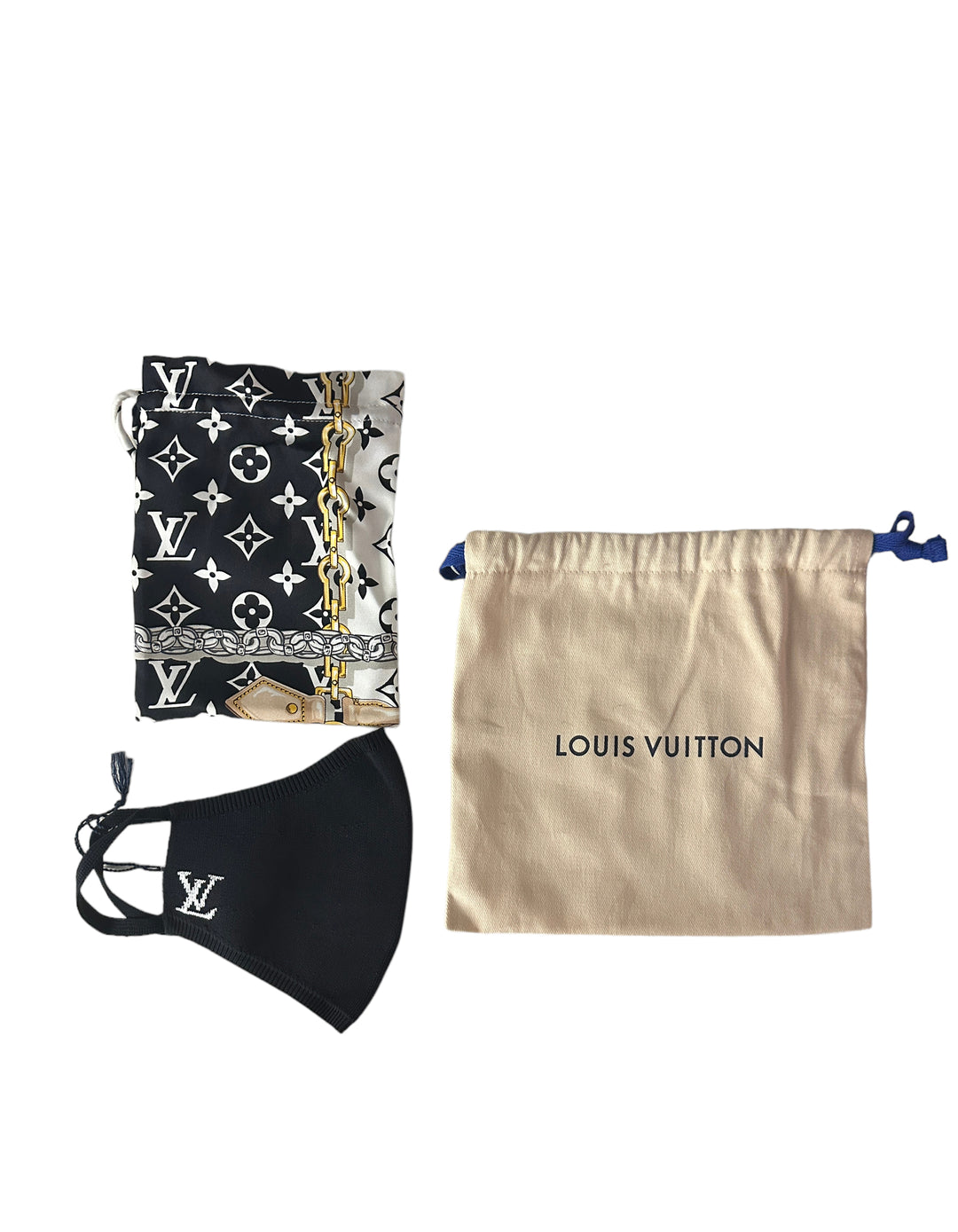 Louis Vuitton NWT Black Logo Face Mask – ASC Resale