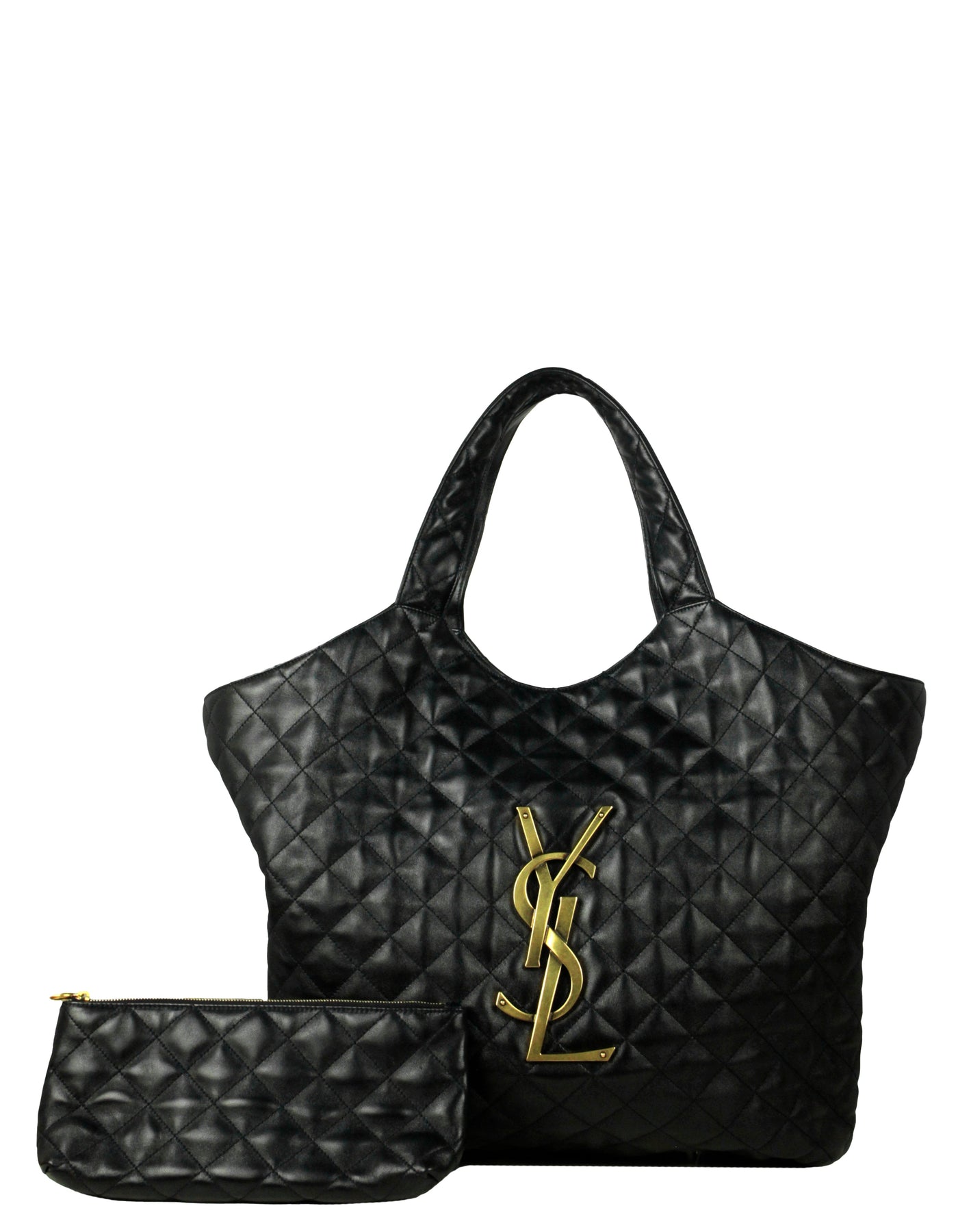 BAG NEW ARRIVAL - YSL ICARE SHOPPING BAG IN QUILTED LAMBSKIN WHITE