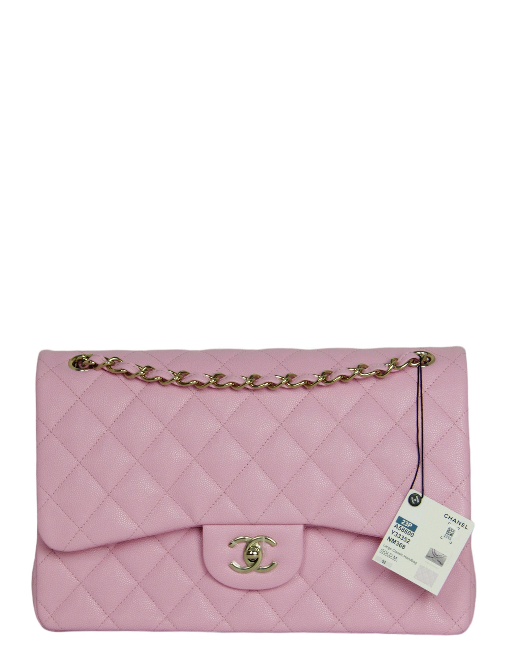 Chanel Lilac Caviar Leather Quilted Classic Double Flap Jumbo Bag – ASC ...