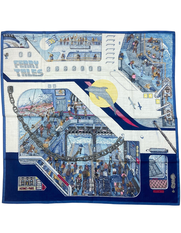 Hermes NWT Ferry Tales 100cm Silk/ Cashmere Scarf – ASC Resale