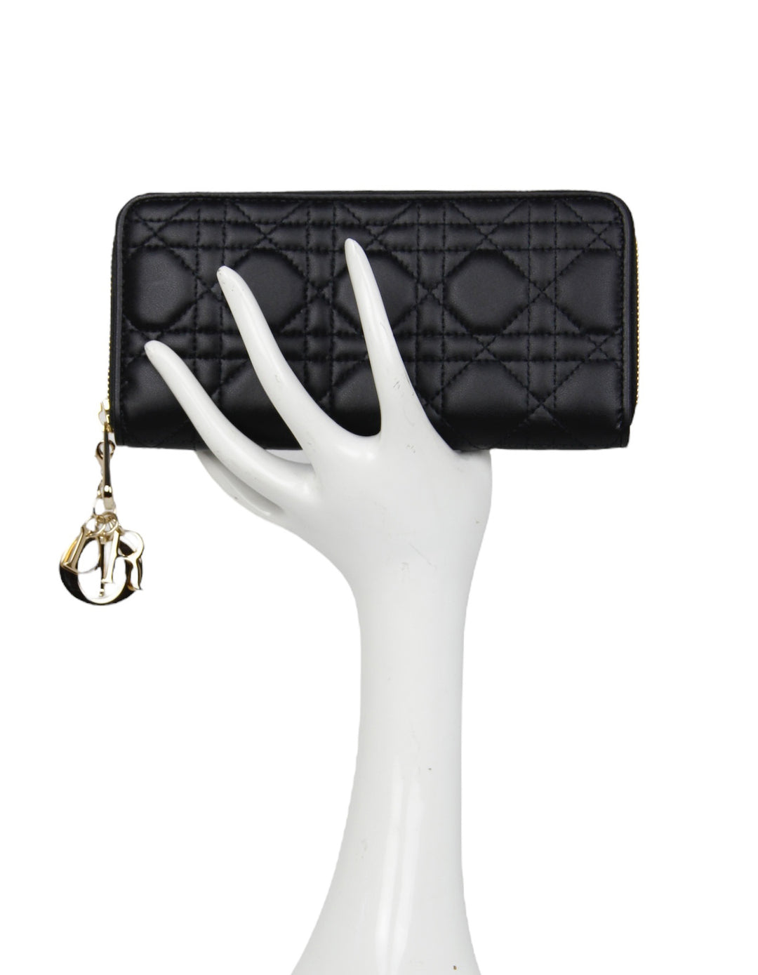 Christian Dior Black Lady Dior Voyageur Wallet – ASC Resale