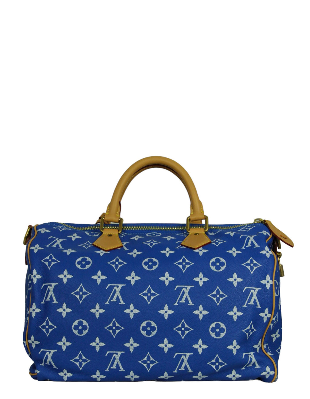 Louis Vuitton Blue Soft Calfskin Monogram Speedy P9 Louis Vuitton Blue Soft Calfskin Monogram Speedy P9
