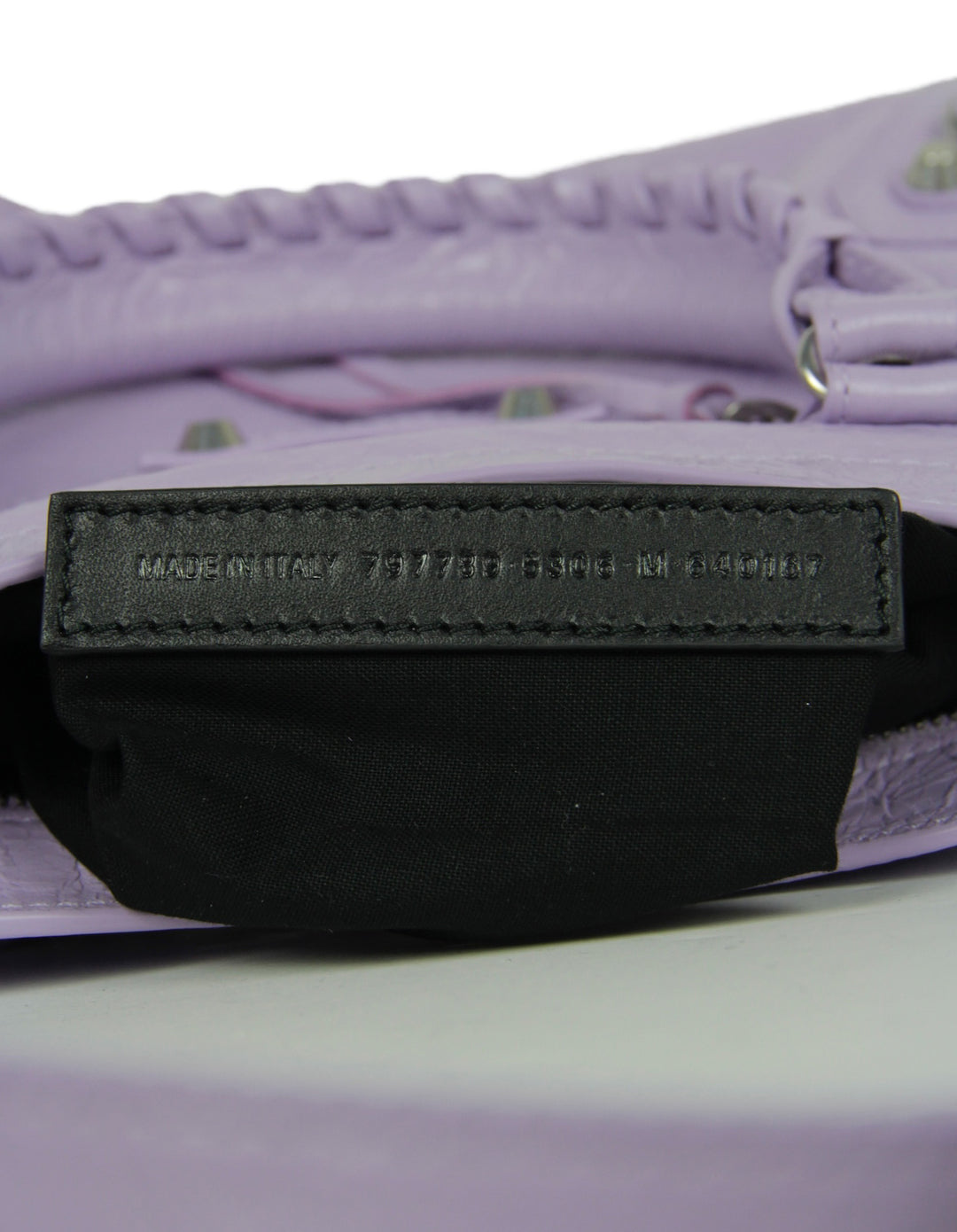 Balenciaga Taupe Cross Perforated Lambskin Leather Motorcycle City