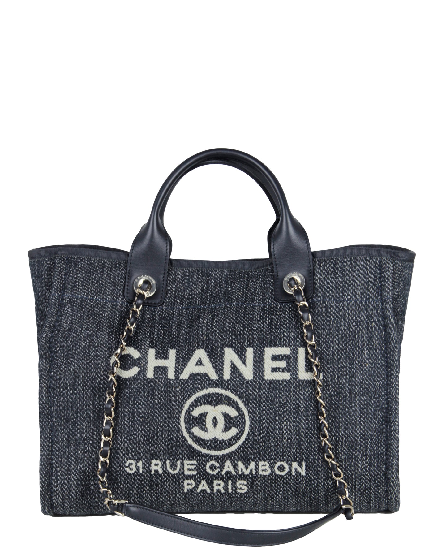Chanel Mixed Fibers Small Deauville Tote Bag