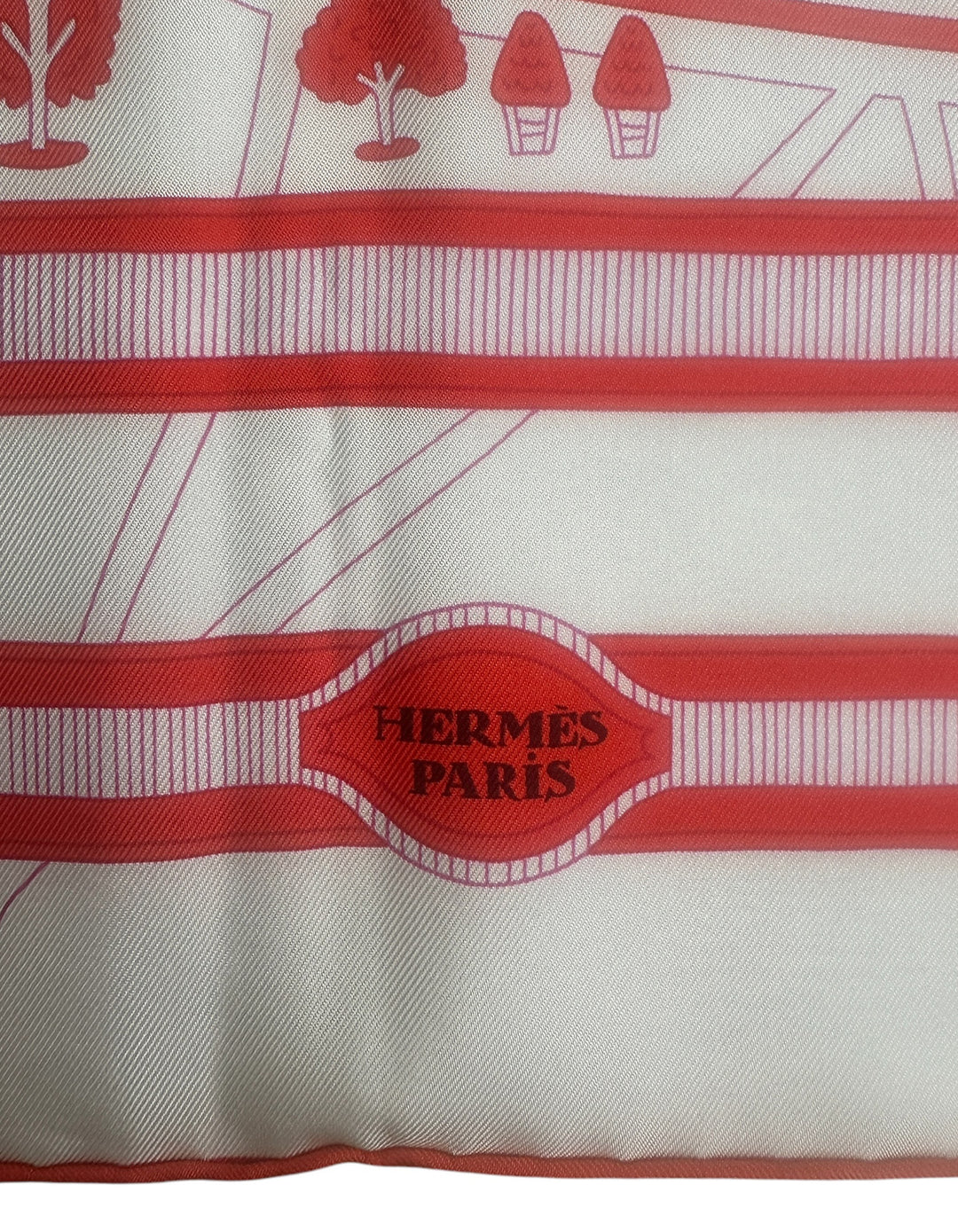 Hermes NEW Les Nouveaux Amoureux de Paris 90cm Silk Scarf