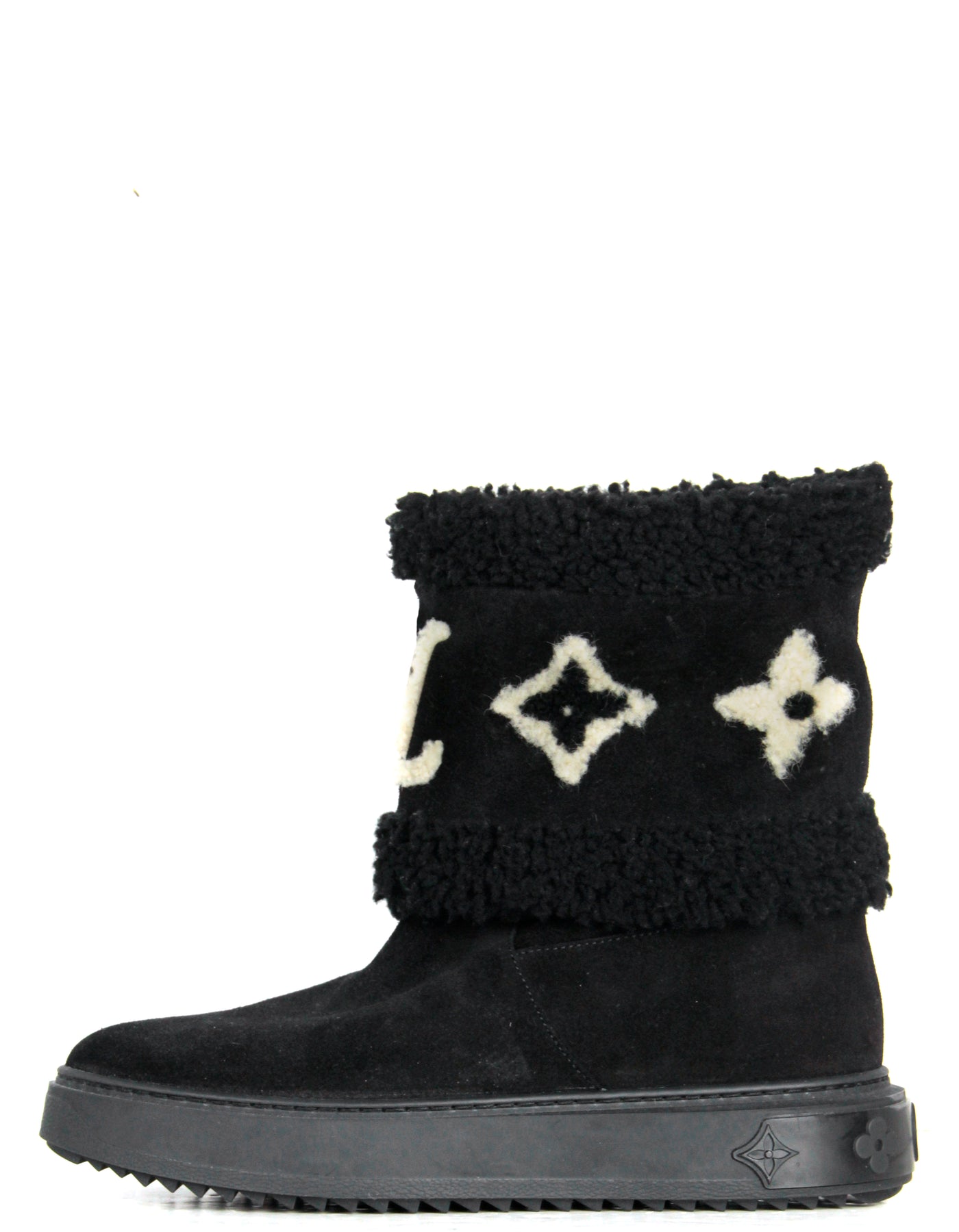 Buy [Used] LOUIS VUITTON Snow Drop Line Ankle Boots Suede Black 1A925 from  Japan - Buy authentic Plus exclusive items from Japan