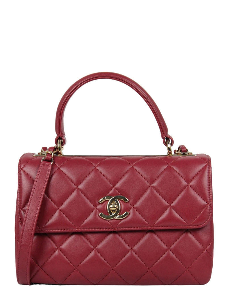 Chanel lambskin quilted small trendy cc dual handle flap bag on sale