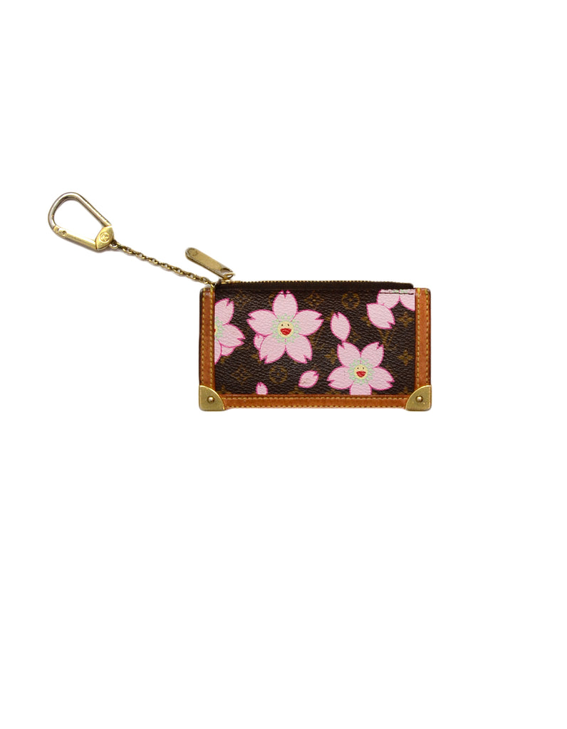 Louis Vuitton Key Pouch Limited Edition Cherry Blossom Monogram Brown  88056177
