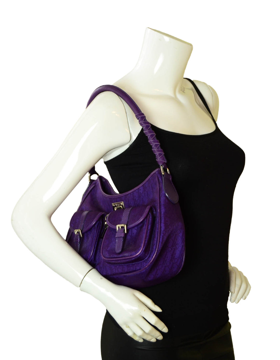 Christian Dior Vintage Purple Monogram Shoulder Bag – ASC Resale