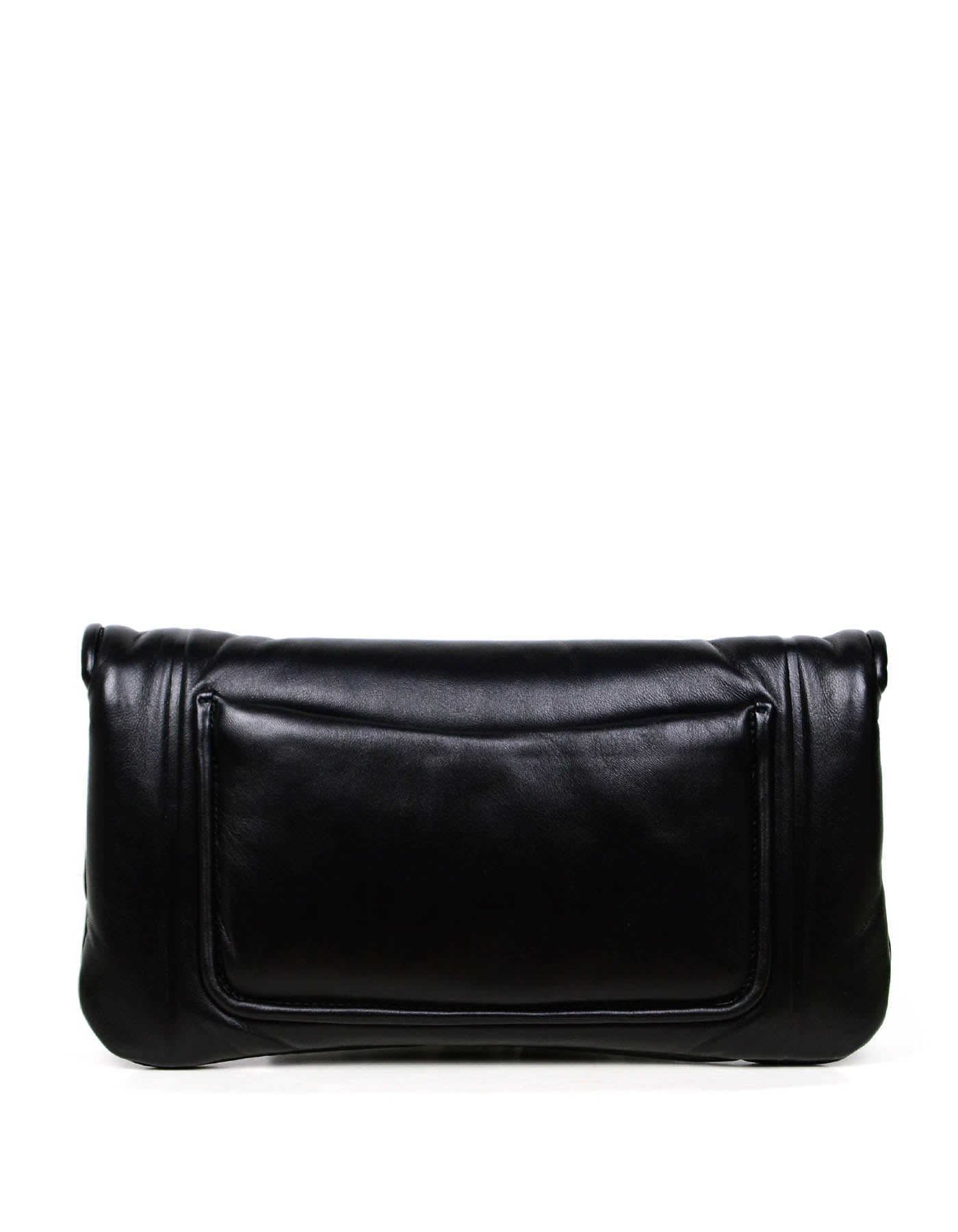 Chanel 2019 NWT Black Shiny Lambskin Vintage Puffy Clutch Bag – ASC Resale