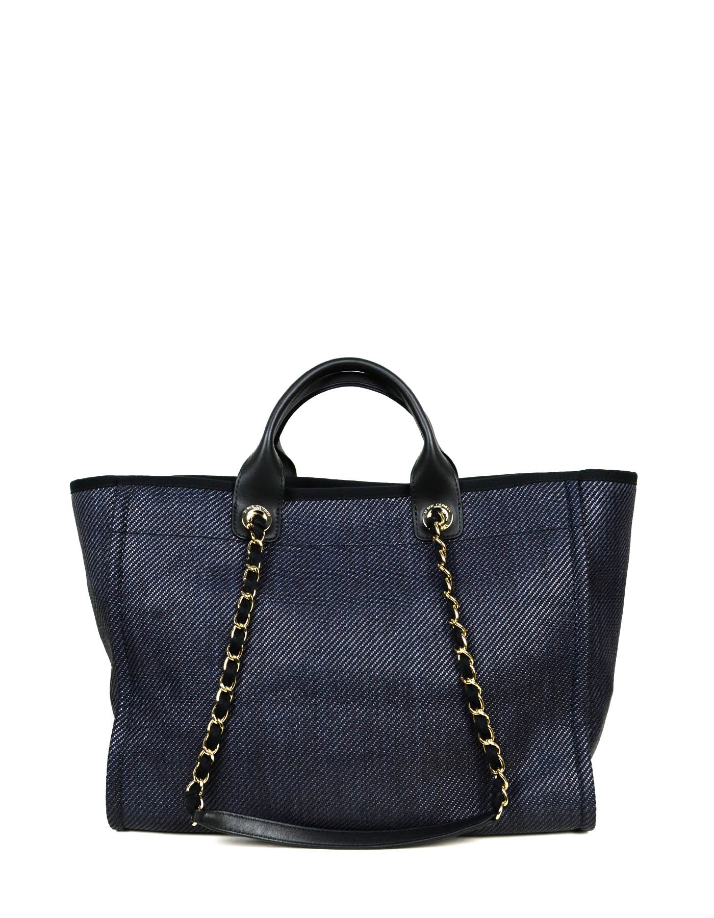 Replica Chanel Deauville Mixed Fibers Calfskin Shopping Bag A66943 Pin
