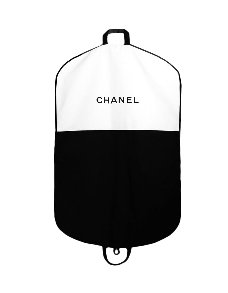 100% Authentic Chanel Black 64 Canvas Garment Travel Bag w/ CC Hanger