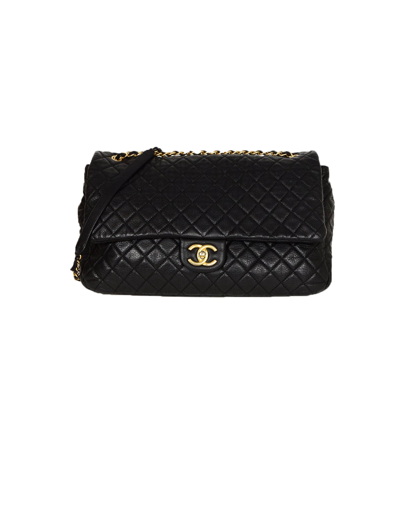 Chanel Black Calfskin Leather Airlines XXL CC Flap Bag – ASC Resale