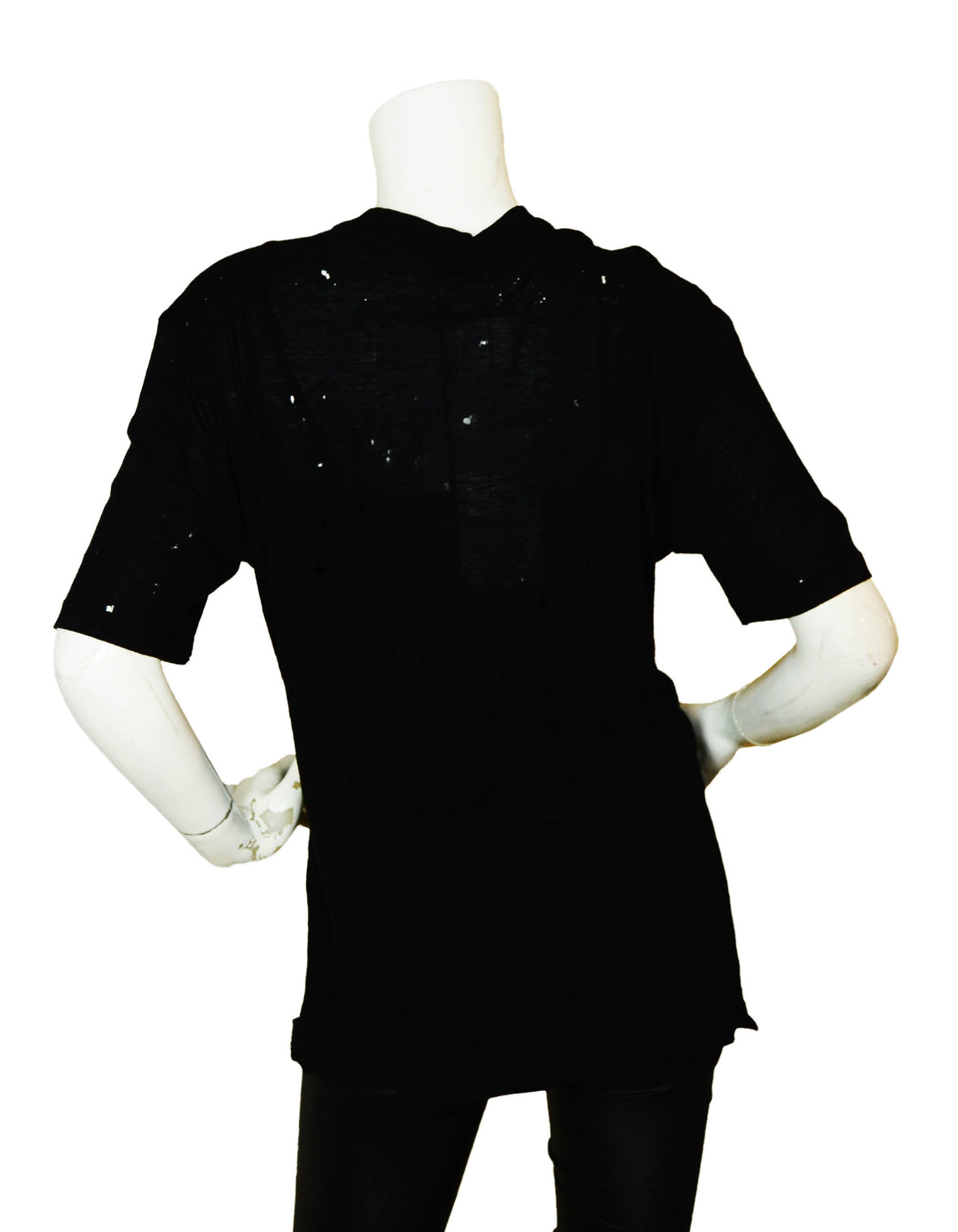 Givenchy NWT Black/White Distressed Logo Oversized T-Shirt