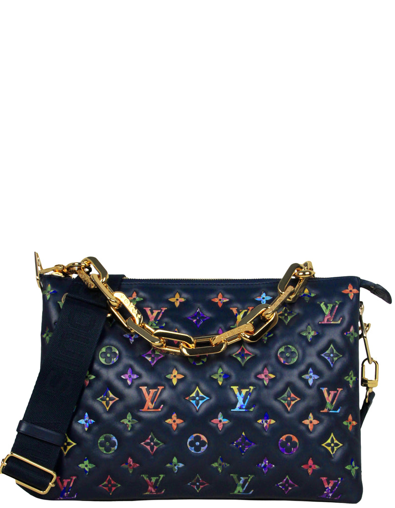 Louis Vuitton Monogram Garden Coussin MM - Blue Crossbody Bags
