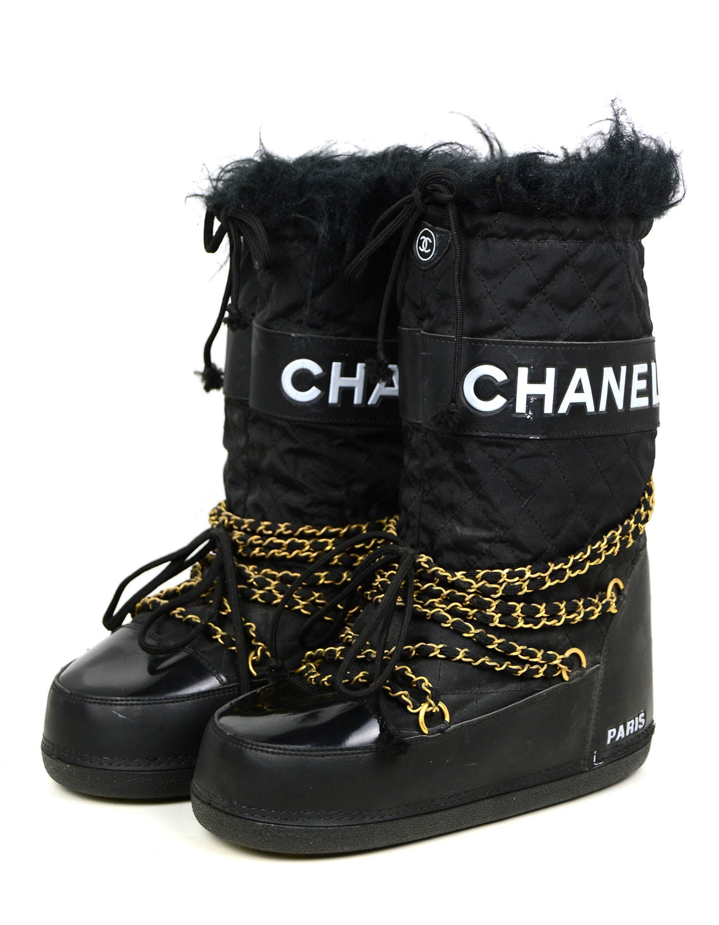 Chanel moon boot  Chanel boots Boots Fashion shoes