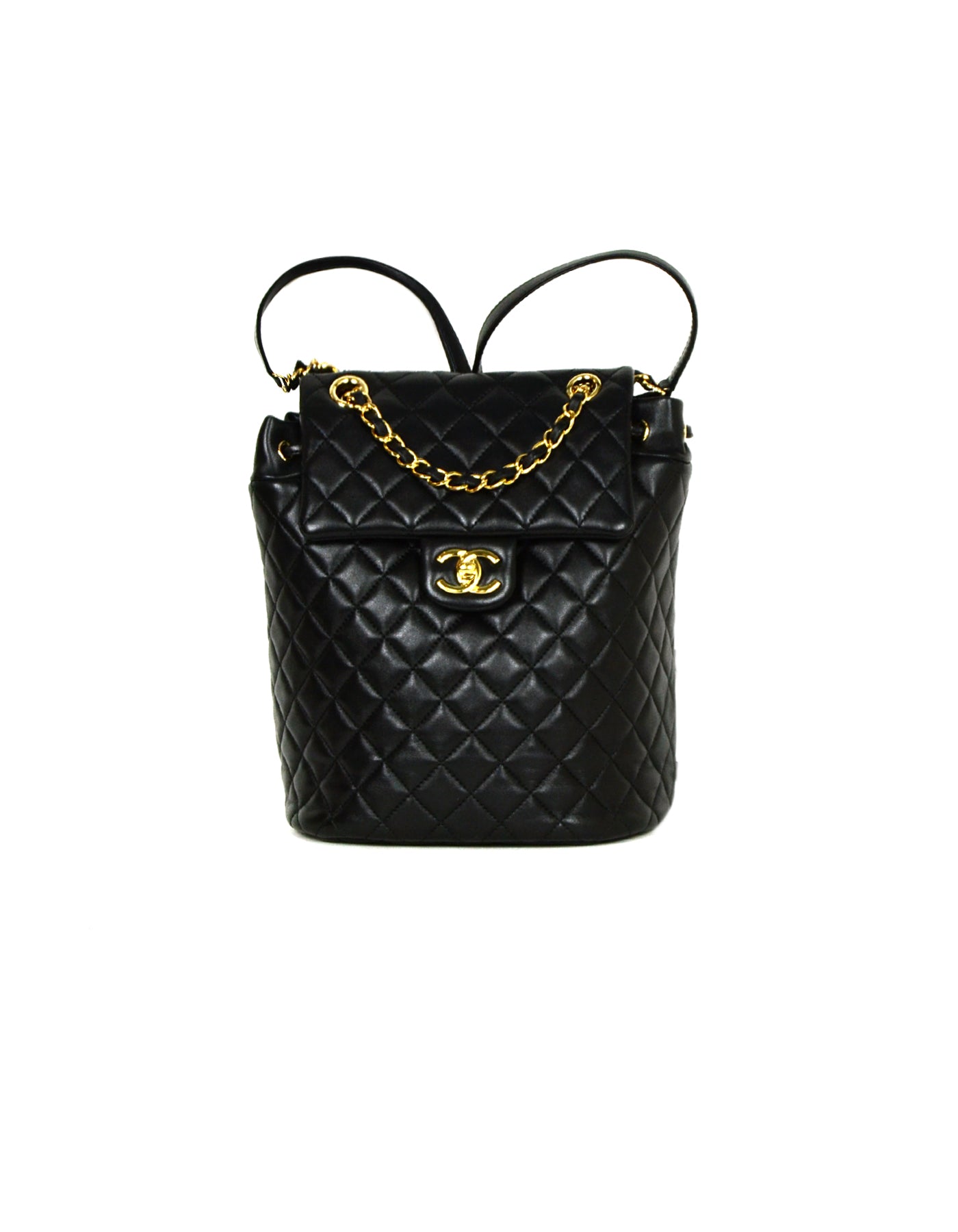 chanel mini urban spirit backpack Chanel Black Lambskin Quilted Leather Small Urban Spirit Backpack Bag – ASC Resale