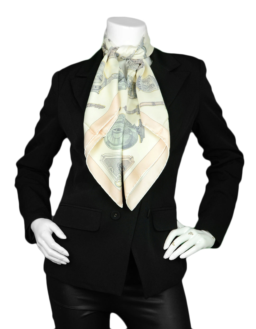 Hermes Creme Merveilleuses Lanternes 90cm Silk Scarf – ASC