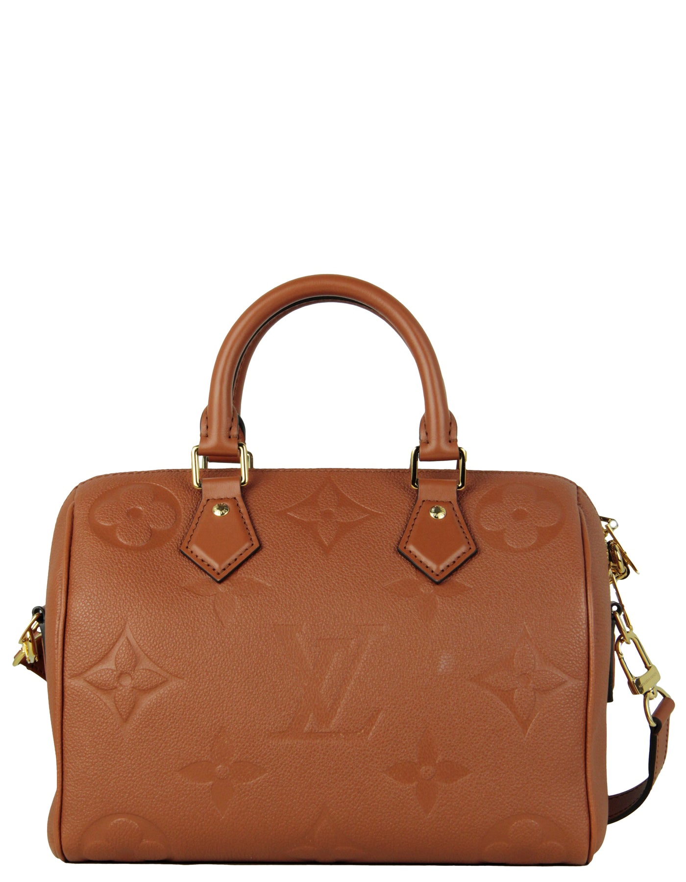 Louis Vuitton LV speedy empreinte cognac Leather ref.623326 - Joli