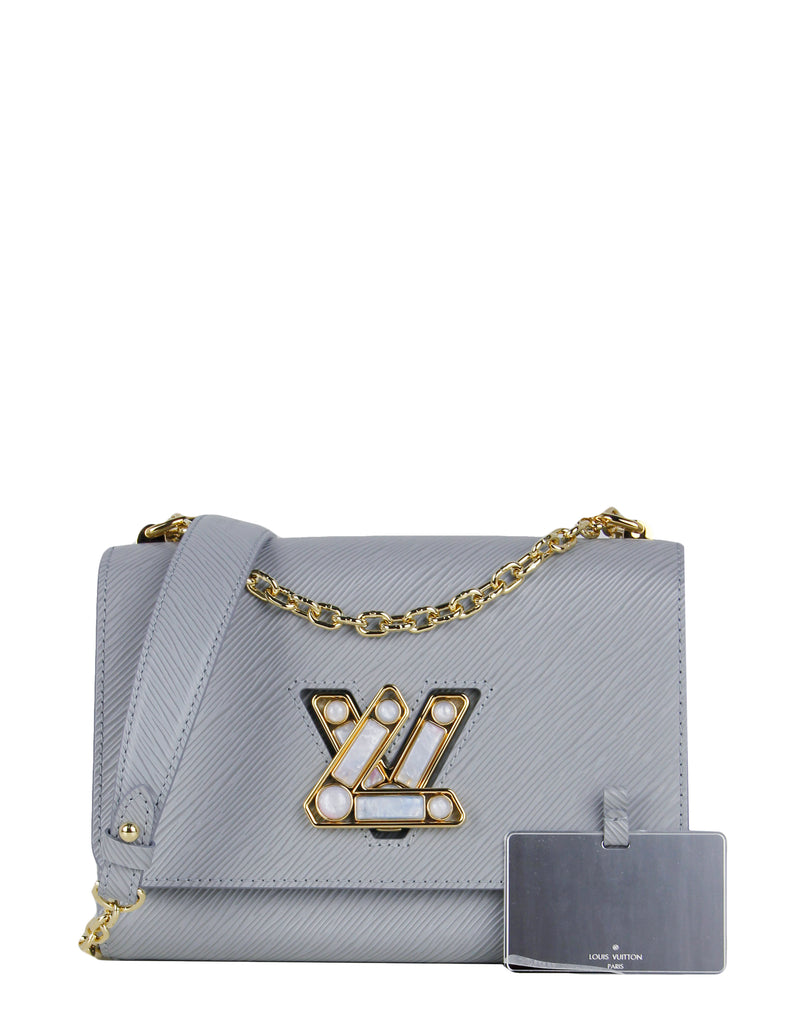 Louis+Vuitton+Twist+Crossbody+MM+White+Leather for sale online