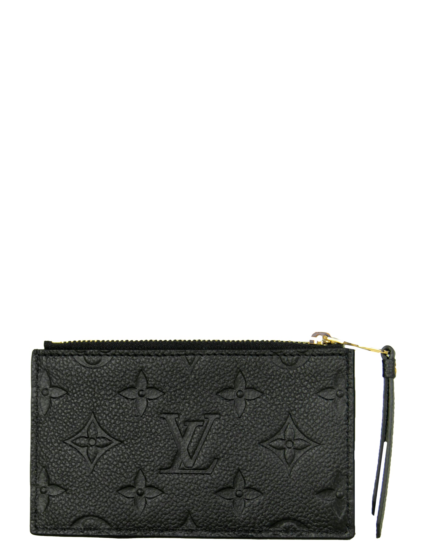 Louis Vuitton Black Monogram Empreinte Zipped Card Holder NM – ASC