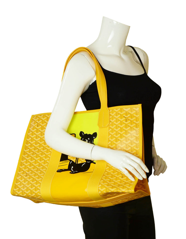 Goyard 2020 Yellow Goyardine Bulldog Villette Tote – ASC Resale