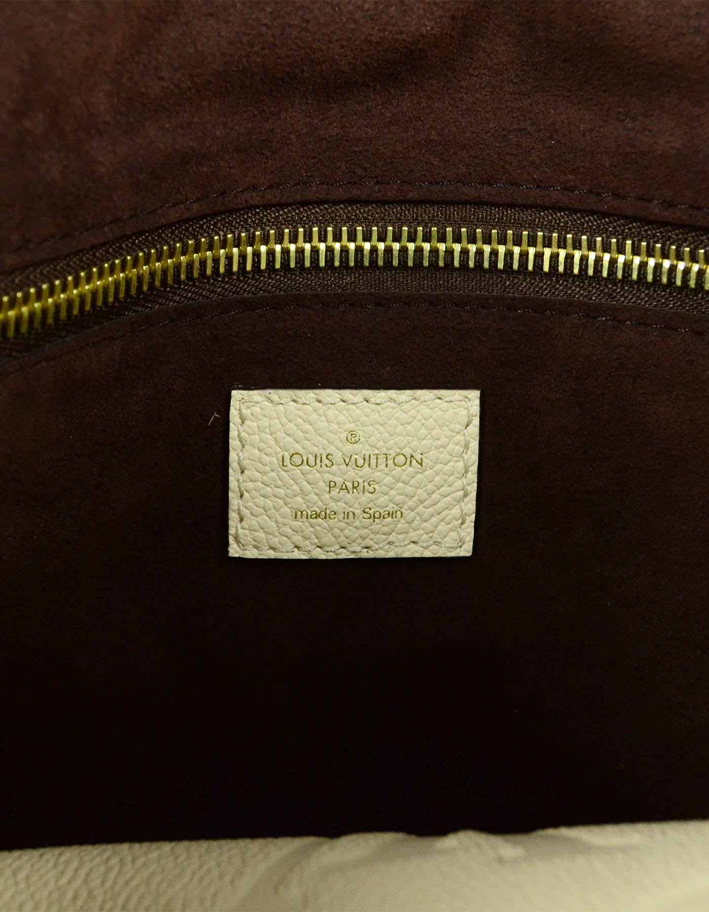 Louis Vuitton Neverfull MM Empreinte Cream Leather ref.487165