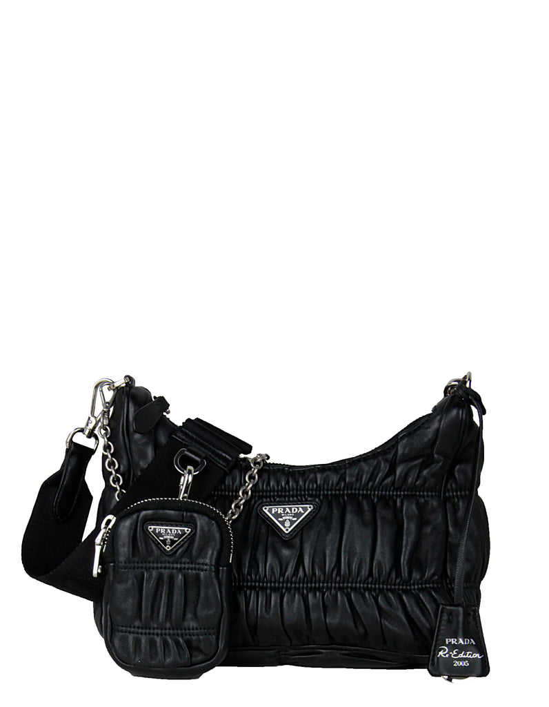 Re-edition 2005 cloth crossbody bag Prada Black in Cloth - 26021037