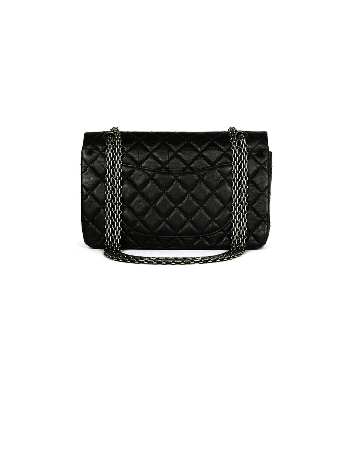 Chanel Black Calfskin Quilted 2.55 Lucky Charms 225 Reissue Double Fla –  ASC Resale