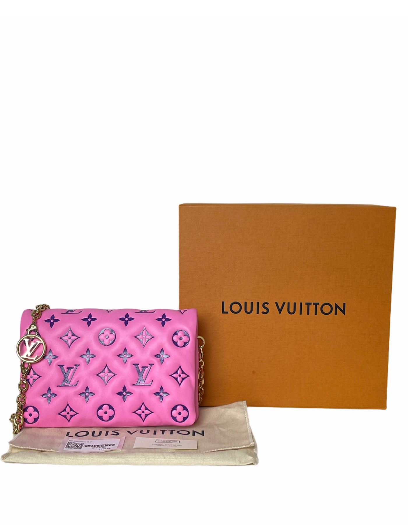 Coussin leather crossbody bag Louis Vuitton Pink in Leather - 19257523