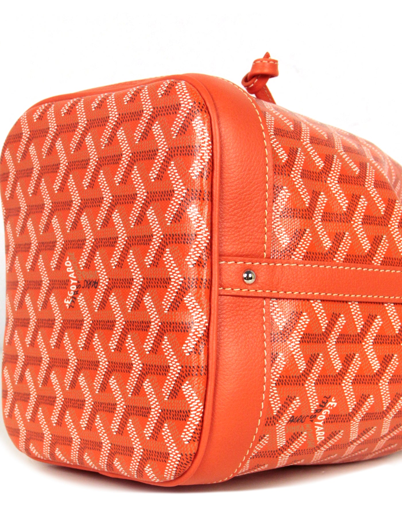 Goyard 2021 Goyardine Petit Flot - Orange Bucket Bags, Handbags