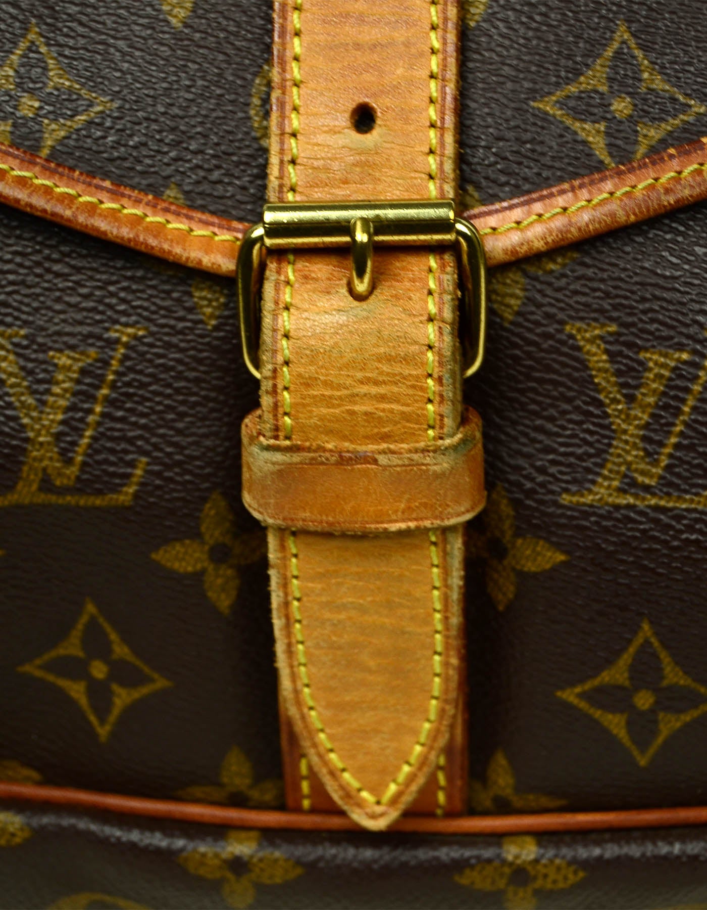 Louis Vuitton Monogram Saumur 35 Double Saddle Messenger Crossbody Bag For  Sale at 1stDibs