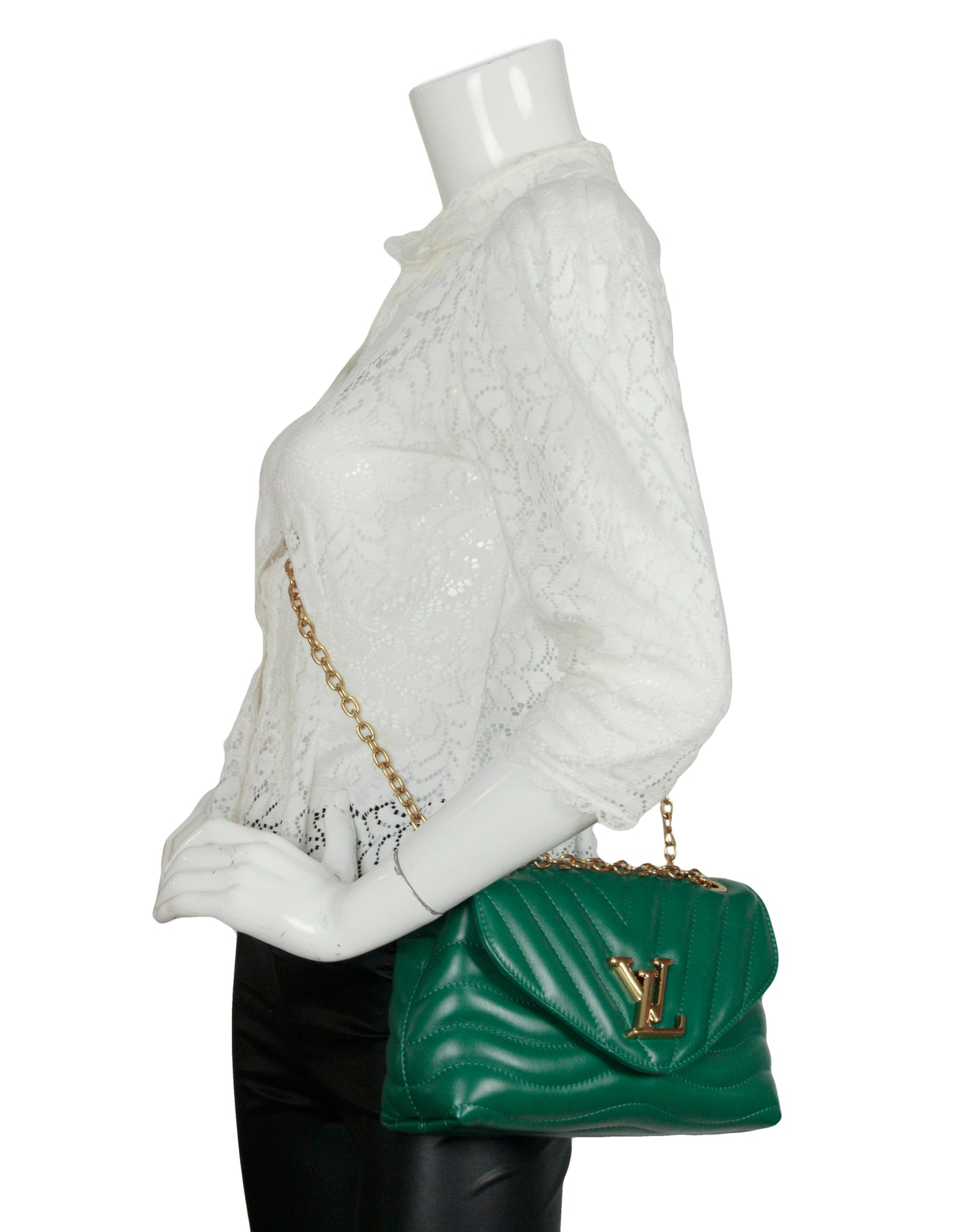Louis Vuitton LV NEW WAVE CHAIN BAG IN EMERALD